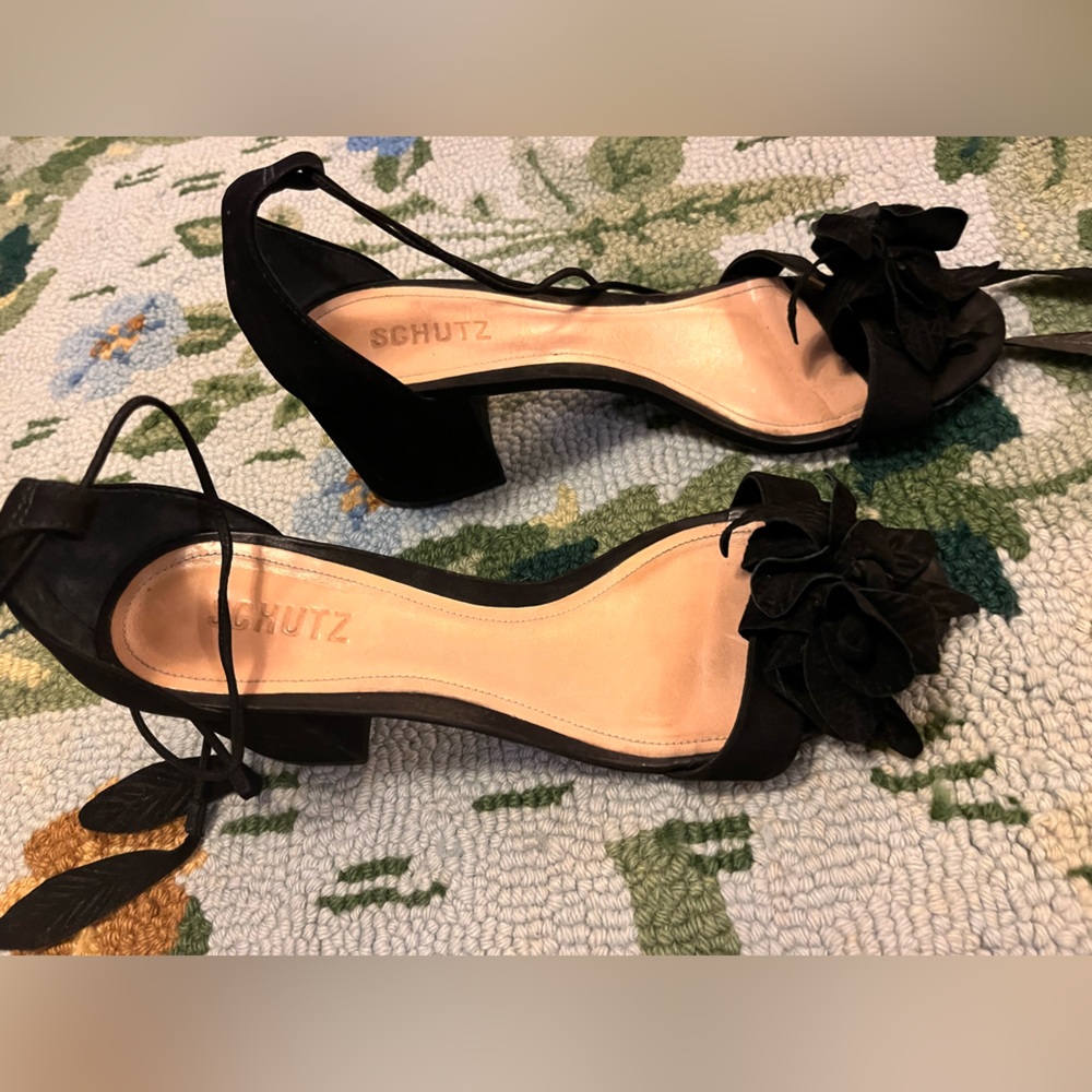 Schutz Kitten Heel Sandals Size 9.5